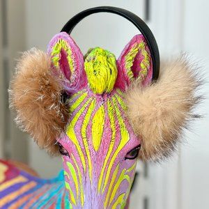 Recycled Fox Fur Ear Muffs